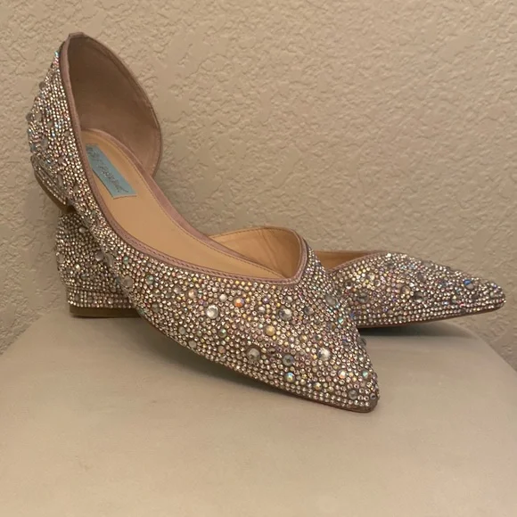 Betsy Johnson rhinestone flats - Picture 2 of 6